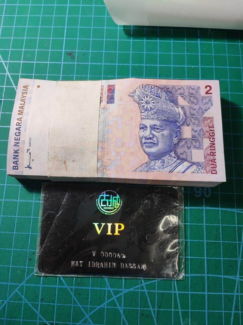 Stack Rm100 Stack Rm2 Ahmad Don 100 Keping Nombor Berturutan Prefix AJ00 Low Number ...