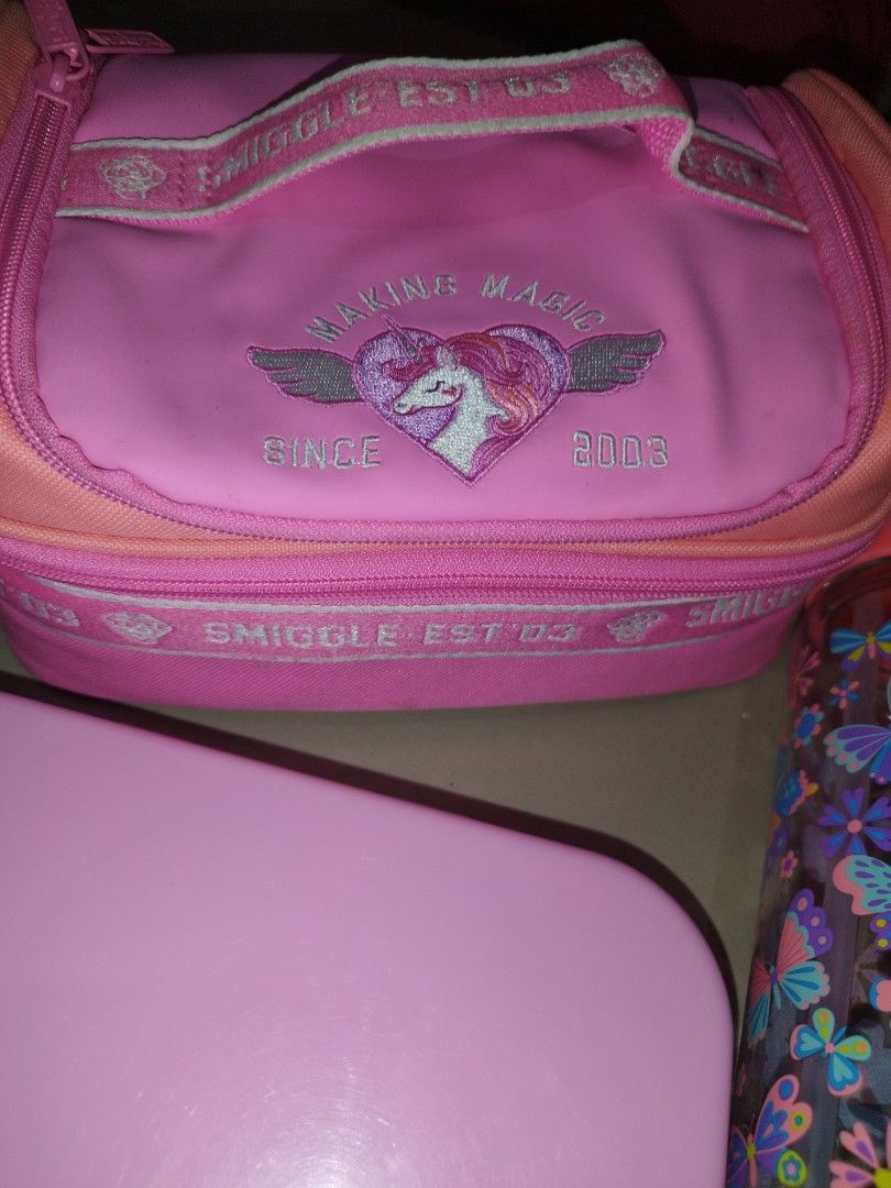 Take all smiggle and yumbox (Category: Babies & Kids Fashion) located in San Jose. Submitted by littlezcloset (Listing ID 1314735424, Image 3). Description: smiggle lunch bag double decker used once smiggle water bottle brand new yumbox euc-vguc.
