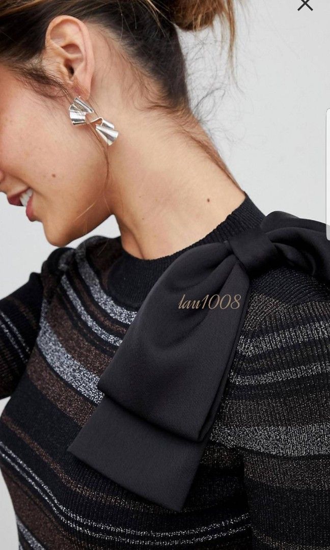 TED BAKER Layela Glitter Stripe Jumper Carousell