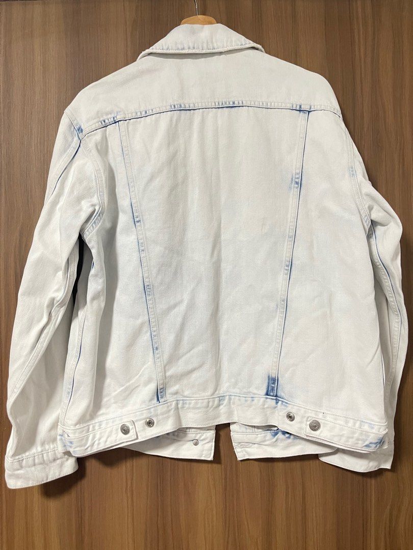 Topshop acid wash tie dye denim jacket oversize