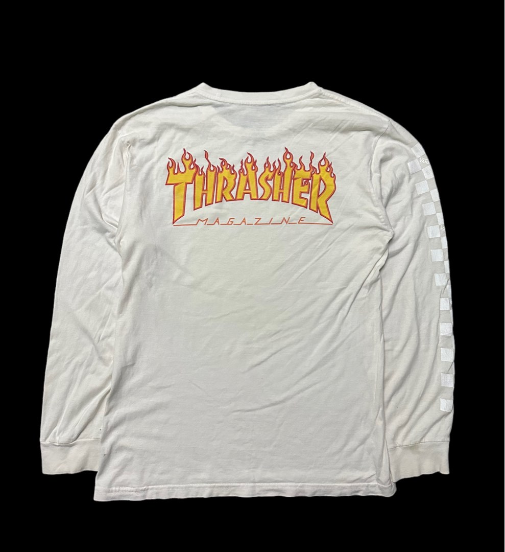 Vans thrasher long sleeve cheap