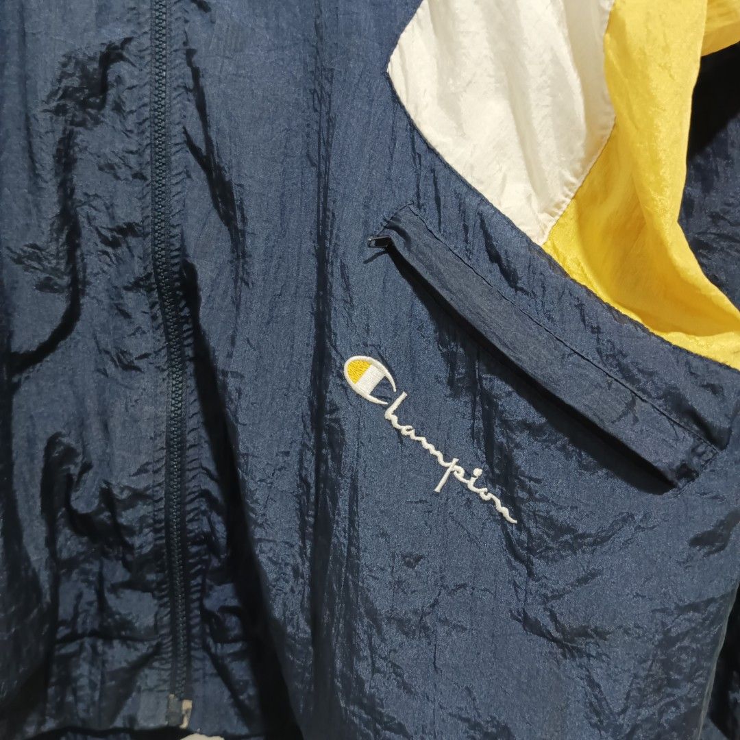 Vintage champion tritone Boxy type track Jacket (Category: Activewear) located in Cotabato. Submitted by silvervintage77 (Listing ID 1314591895, Image 2). Description: Vintage champion tritone Boxy type track Jacket excellent Dimes 25x28.