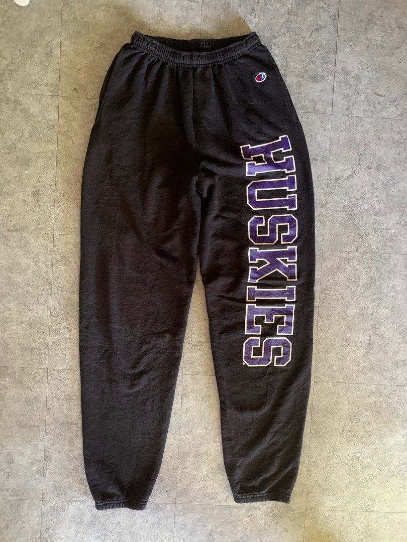Vintage University of Washington Huskies Champion Sweatpants Football Medium Men s Fashion Bottoms Joggers on Carousell