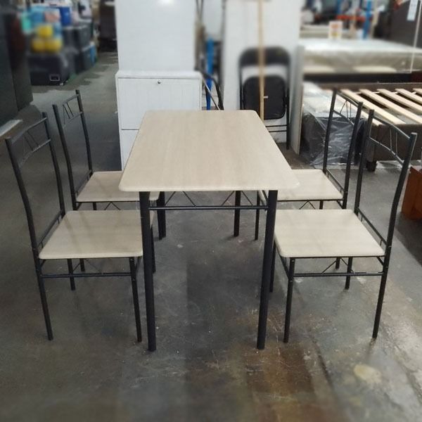 Walnut Dining Table Set 4 Seater Walnut (Category: Tables & Sets) located in Paranaque City. Submitted by ivy69425 (Listing ID 1314652824, Image 2). Description: Brand: Walnut Model: SS-025 Condition: New/With Box Material: Steel/Wood Dimension: 111X60X75Cm.