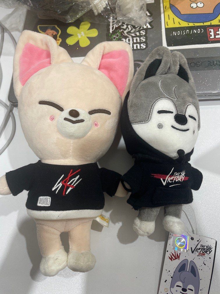 wts stray kids skzoo dolls foxi.ny & wolfchan, Toys & Collectibles