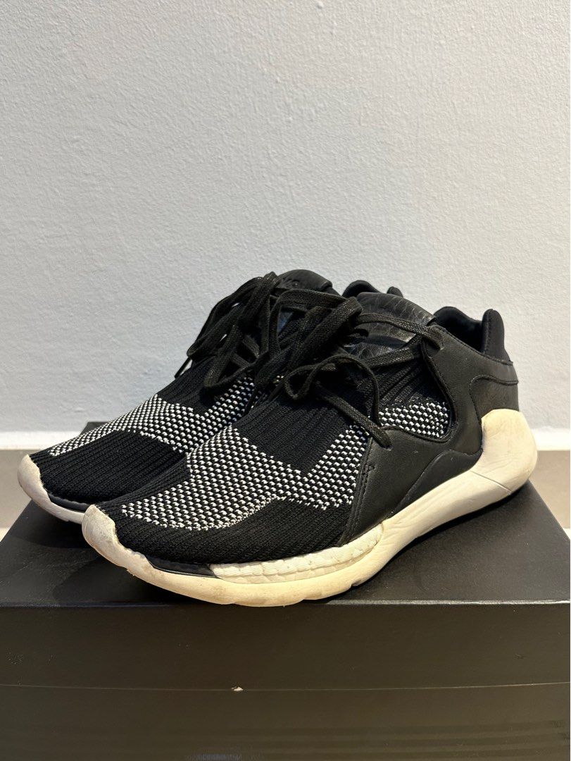 Y-3 Yohji Yamamoto Qasa Racer Boost Prime Knit Sneakers (Category: Sneakers) located in Singapore. Submitted by jmich0 (Listing ID 1314711788, Image 1). Description: - Bought for 269 pounds from the UK (470SGD) - In good condition, check the soles in pics - Worn a few times, don’t wear them anymore so selling - Comes with box #yohjiyamamoto #y3 #streetwear #y2k #sneakerhead #nike #adidas #rafsimons #black #cdg #grail.