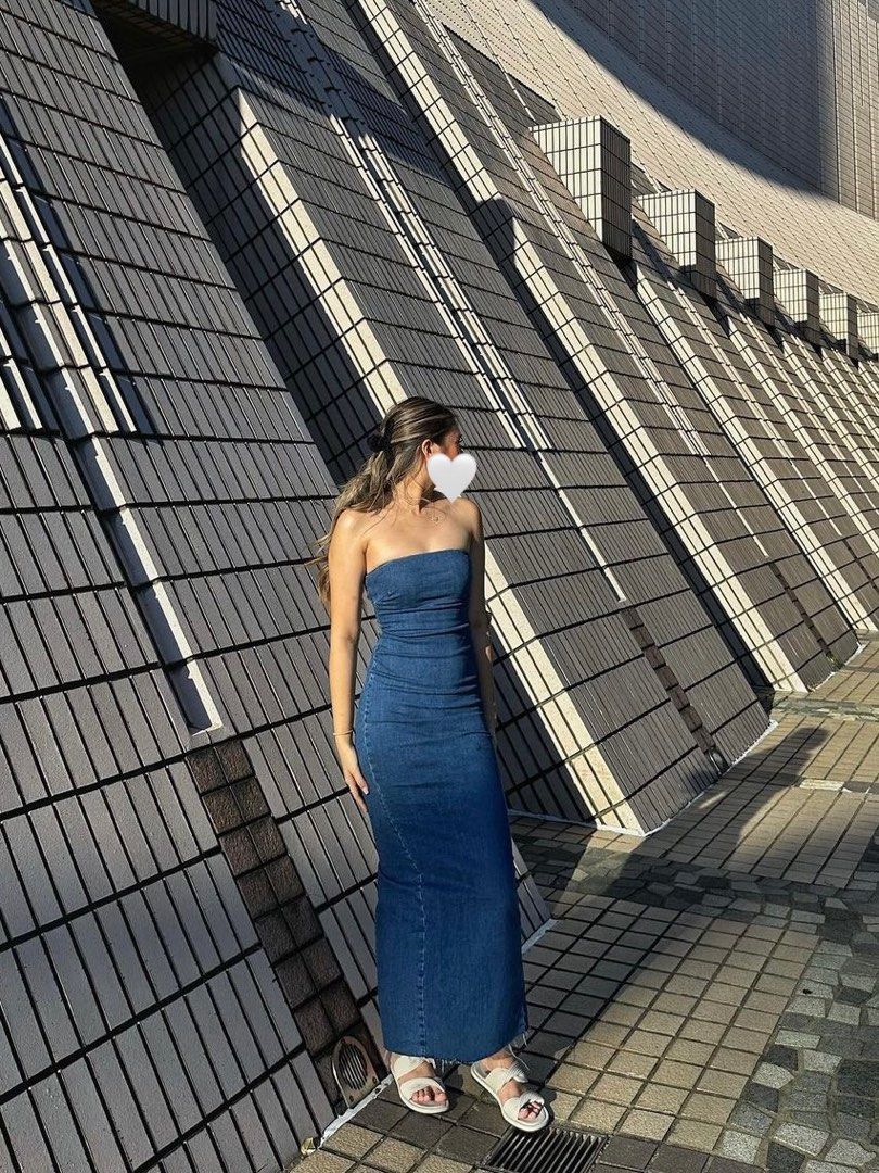 Denim Dress Vestito Blu Lungo Zara ZARA XS, XXL NEW SS25 WOMAN TRF DENIM MIDI DRESS Denim Dress Vestito Blu Lungo Zara ZARA XS, XXL NEW SS25 WOMAN TRF DENIM MIDI DRESS