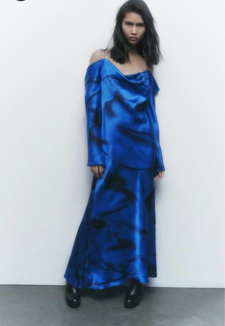 Zara Silk Dress (Category: Dresses) located in Davao. Submitted by threadtreasure (Listing ID 1314693016, Image 3). Description: Brand new with tags. Bought from Zara Japan at 31990 yen. It’s silk and adjustable! Will fit until medium frame. Limited edition.