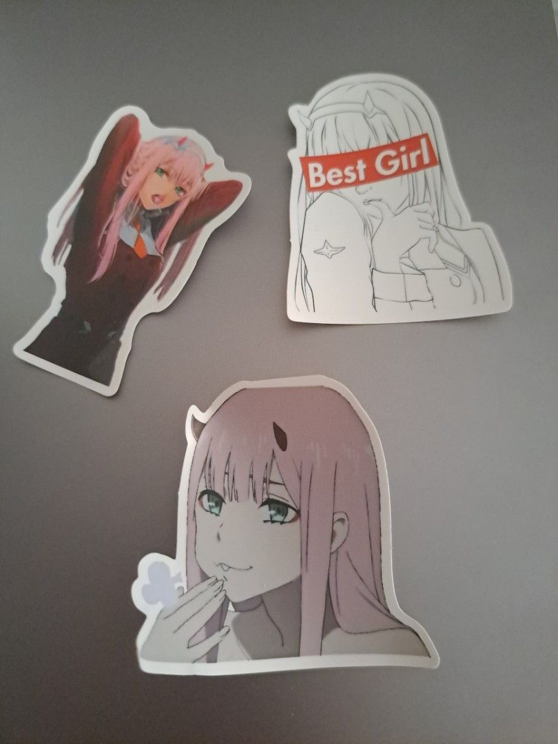 Zero Two 002 stickers (3 in a set), Hobbies & Toys, Collectibles ...
