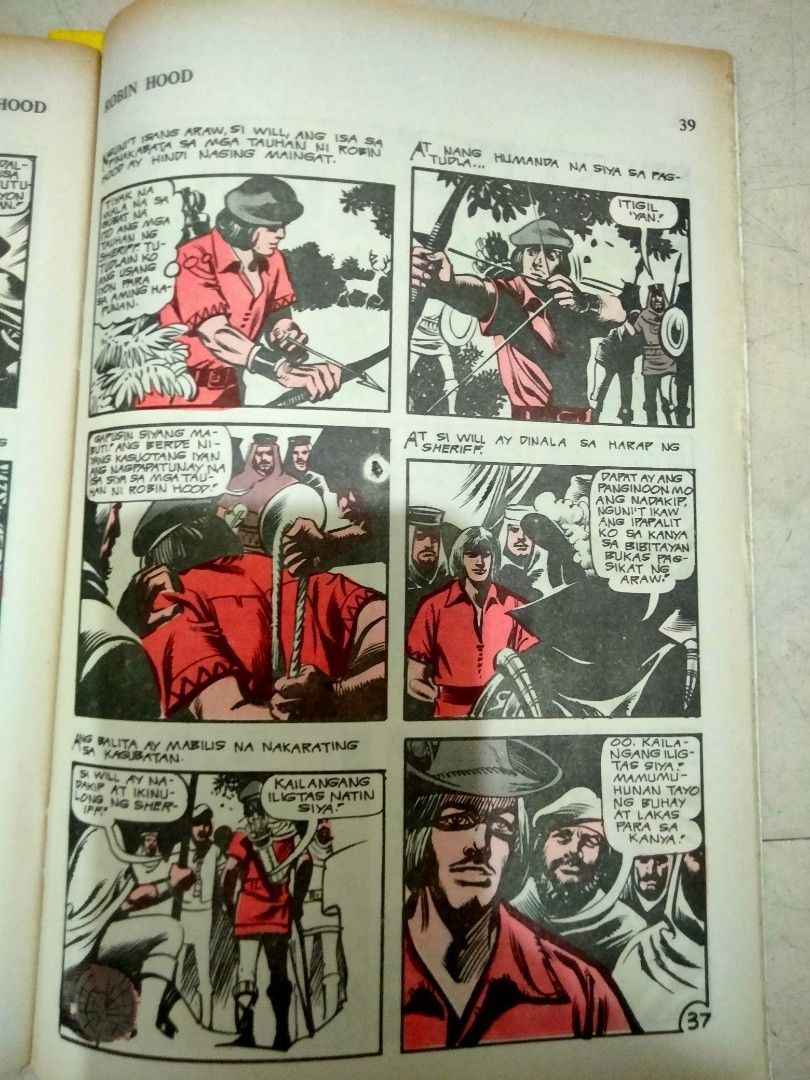 70's Tagalog Komiks Famous Classics Illustrated - Robinhood (Collector ...