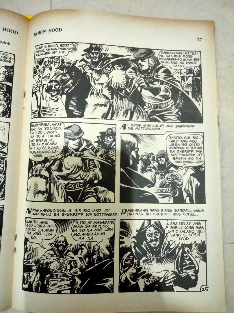 70's Tagalog Komiks Famous Classics Illustrated - Robinhood (Collector ...