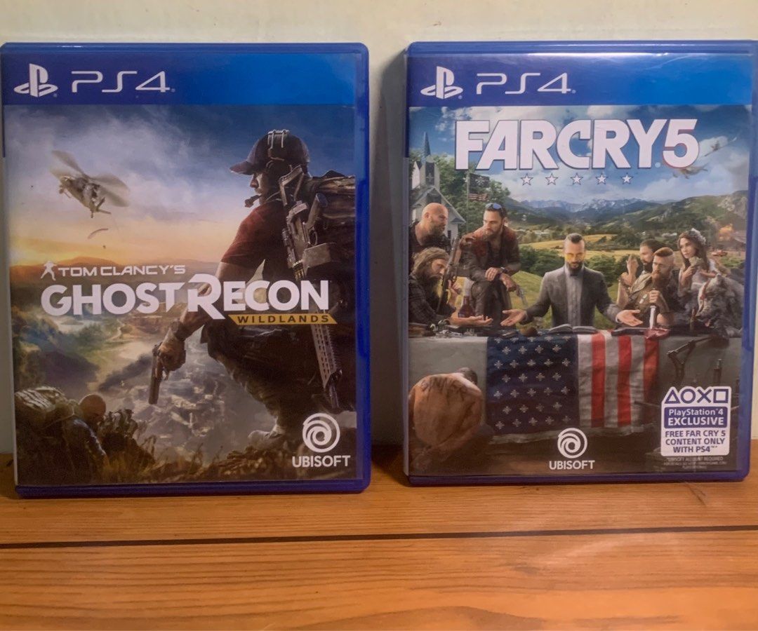 ₱800 Bundle PS4 Game Ghost Recon and Farcry 5, Video Gaming, Video Games, PlayStation on Carousell