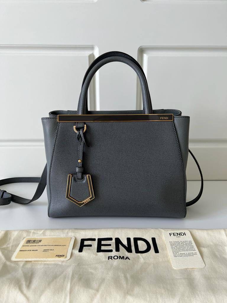 Fendi 2jour Limited Small Grey Fendi 2jours Discontinued Fendi