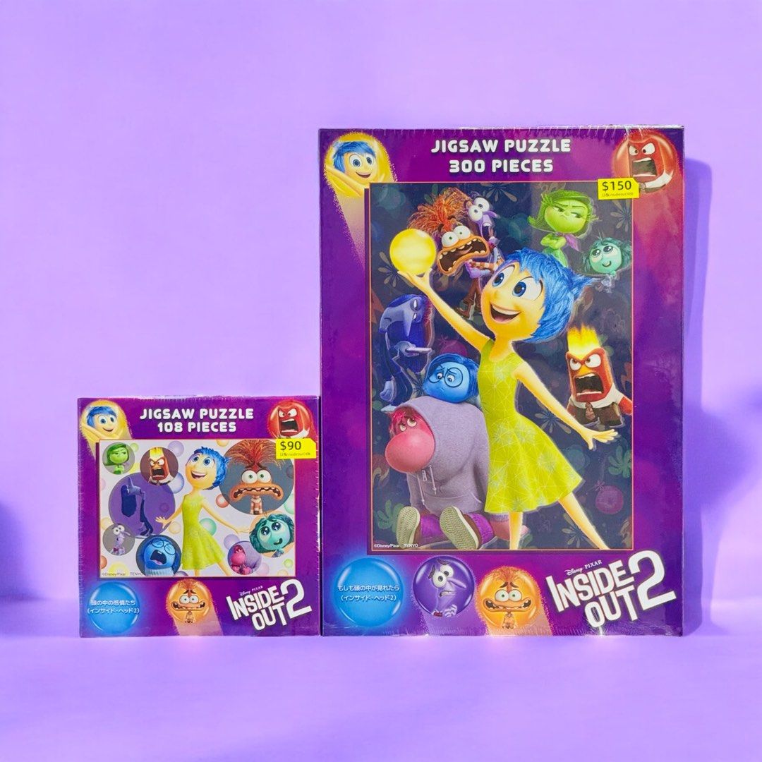 全新日版迪士尼 Tenyo 砌圖 Pixar Inside Out 2 玩轉腦朋友 阿樂 阿愁 阿焦 阿燥 Anxiety Joy ...