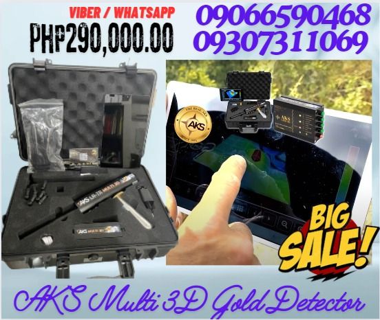 AKS Multi 3D Basic Set Metal & Gold detector (Category: Construction Tools & Equipment) located in Caloocan City. Submitted by royalbird.87c50e (Listing ID 1314795451, Image 1). Description: AKS MULTI GFIS 3D For many years, AKS DETECTORS has been developing tools for detecting metals and discovering underground treasures. The GFIS3D™ device (Geometric Forecast Imagine System) is a multi-year development in which many efforts have been invested i