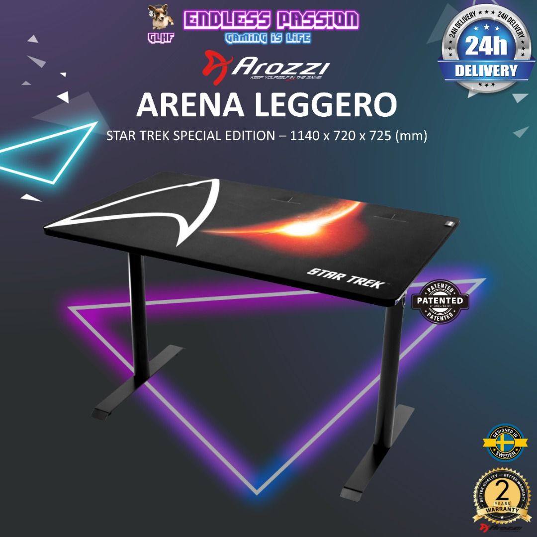 Arozzi Arena Leggero Star Trek Edition Table Furniture Home Living Furniture Tables Sets on Carousell