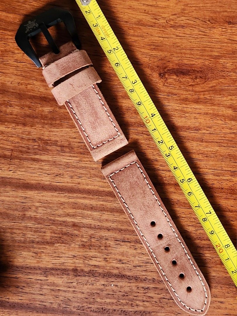 Assorted 26MM Watch Straps (Panerai) (Category: Men's Watches) located in Pasig City. Submitted by ge_borro (Listing ID 1314852894, Image 2). Description: All for 26MM lug width (Panerai) Refer to pictures for length 1. Box82 Brown Leather + Green Canvas • no issues • with 2 keepers • Sold 2. Strap Culture Tan Leather • no issues • with branded black buckle & 2 keepers • with metal springbar tubes • Sold 3. Bosphorus Brown Leather • no issues • w