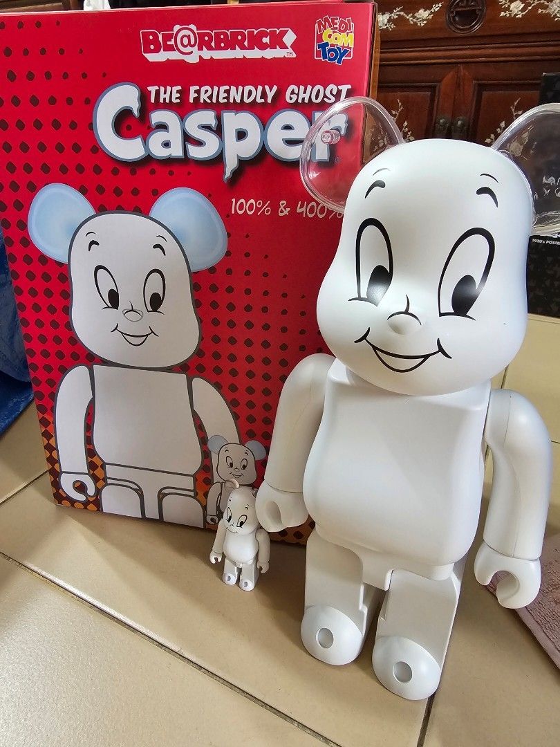 Bearbrick Casper 400% & 100%, Hobbies & Toys, Toys & Games on