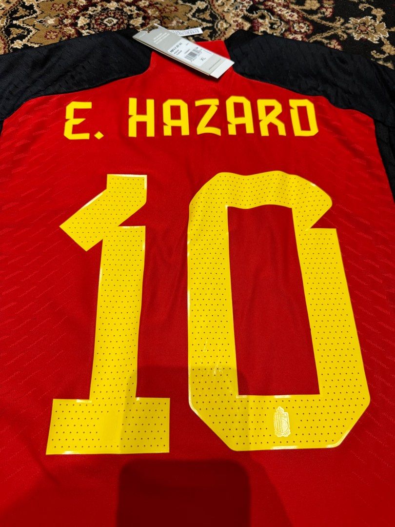adidas Belgium E. HAZARD 10 ユニフォーム 2022-23 Belgium Home Shirt E.Hazard #10