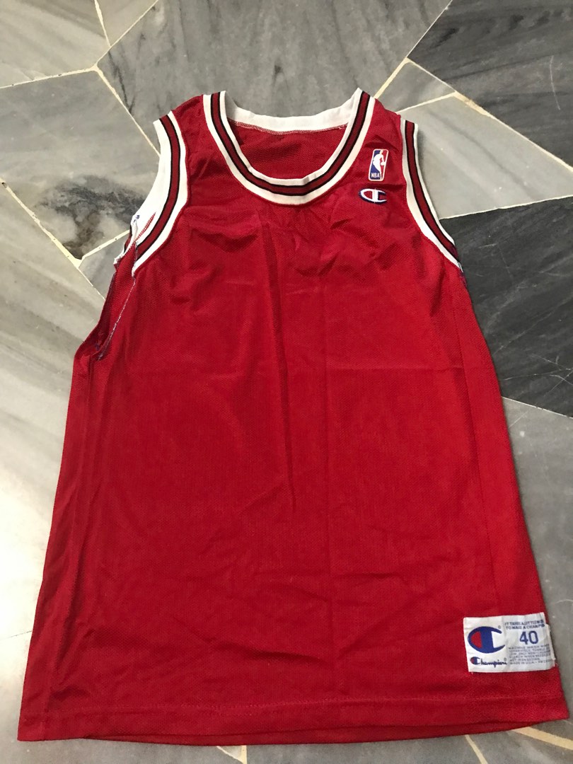 Blank Chicago bulls nba basketball champion jersey Men s Fashion Activewear on Carousell