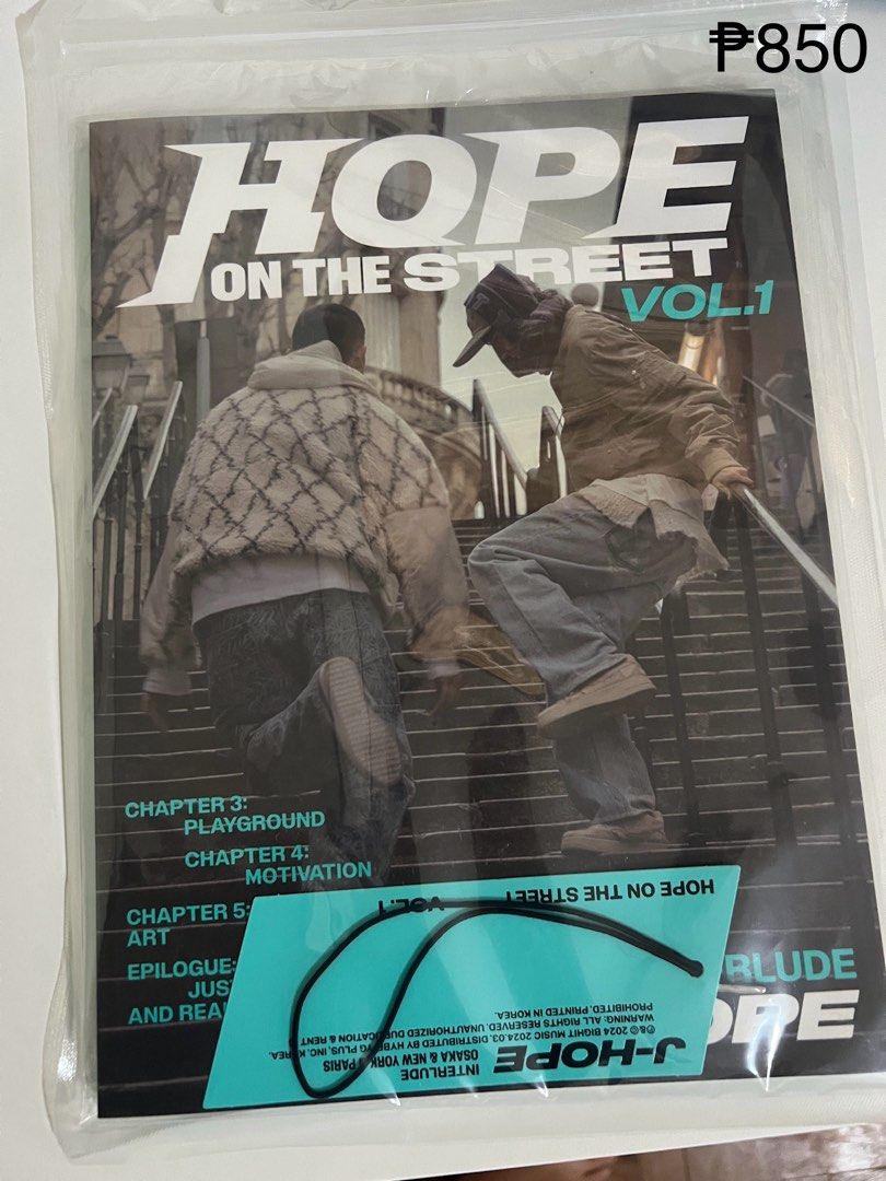 BTS JHope Hope on the Street (Category: K-Wave Merchandise) located in Quezon City. Submitted by _lrsbl (Listing ID 1314817520, Image 1). Description: sealed & onhand.