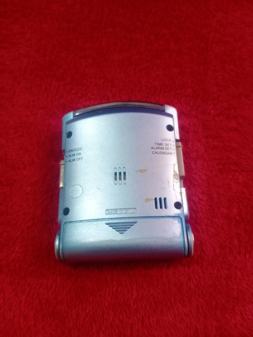 CASIO digital travel clock (Category: Clocks) located in Tabaco. Submitted by fritznicoleshoppe (Listing ID 1314756751, Image 2). Description: CASIO digital travel clock. With alarm, calendar, illuminator, and temperature. Works on one(1) AAA battery (not included).