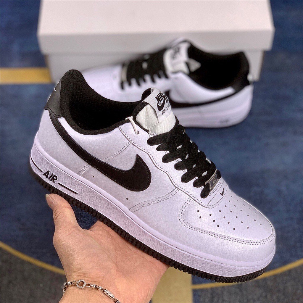nike air force 107 black and white