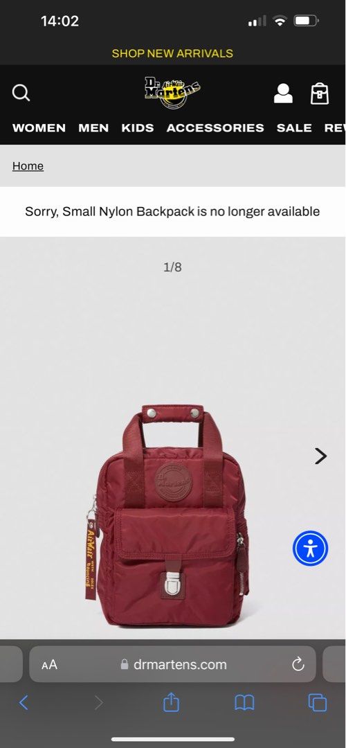 Dr Martens Small Nylon Backpack Dr Martens Nylon Small Backpack