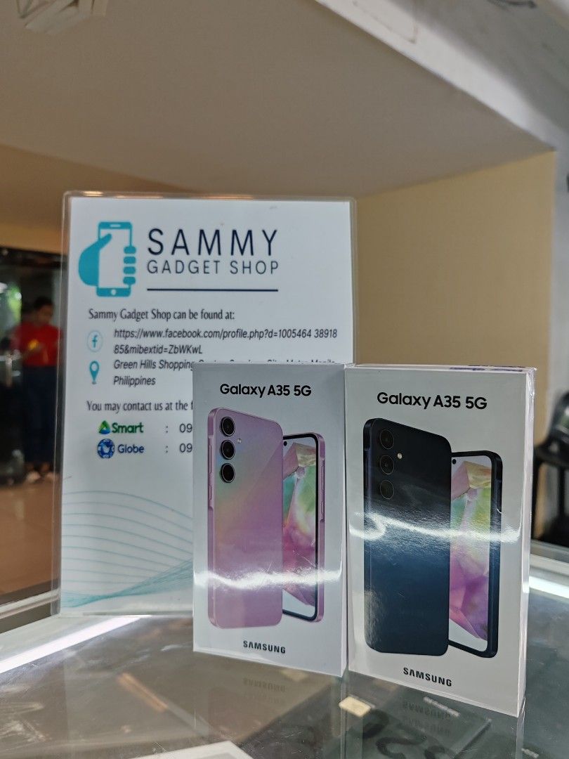 Galaxy A35 256 (Category: Samsung) located in San Juan City. Submitted by ronalynac40976 (Listing ID 1314792963, Image 2). Description: Galaxy A35 Brandnew Unitsealed 8gbram 256gbrom Openline warranty one year Pick up store in greenhills shopping center/COD in metro Manila (Plus SF) ✅We accept ggives/Credit card +% ✅dm or call for fast transaction 📞09279500069/09425544556 📍Store located @ 2ndfloor centermall building, Aquarium area stall# Y-40 