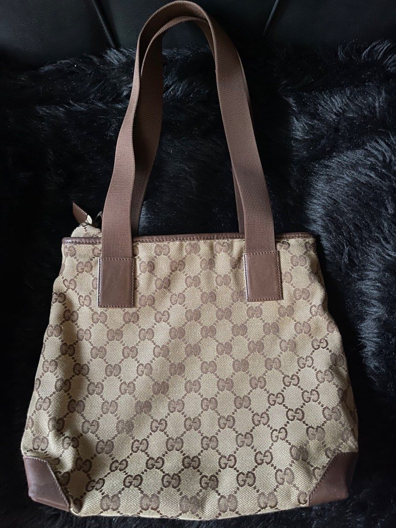 Gucci Monogram Small Tote Bag Luxury Bags Wallets on Carousell