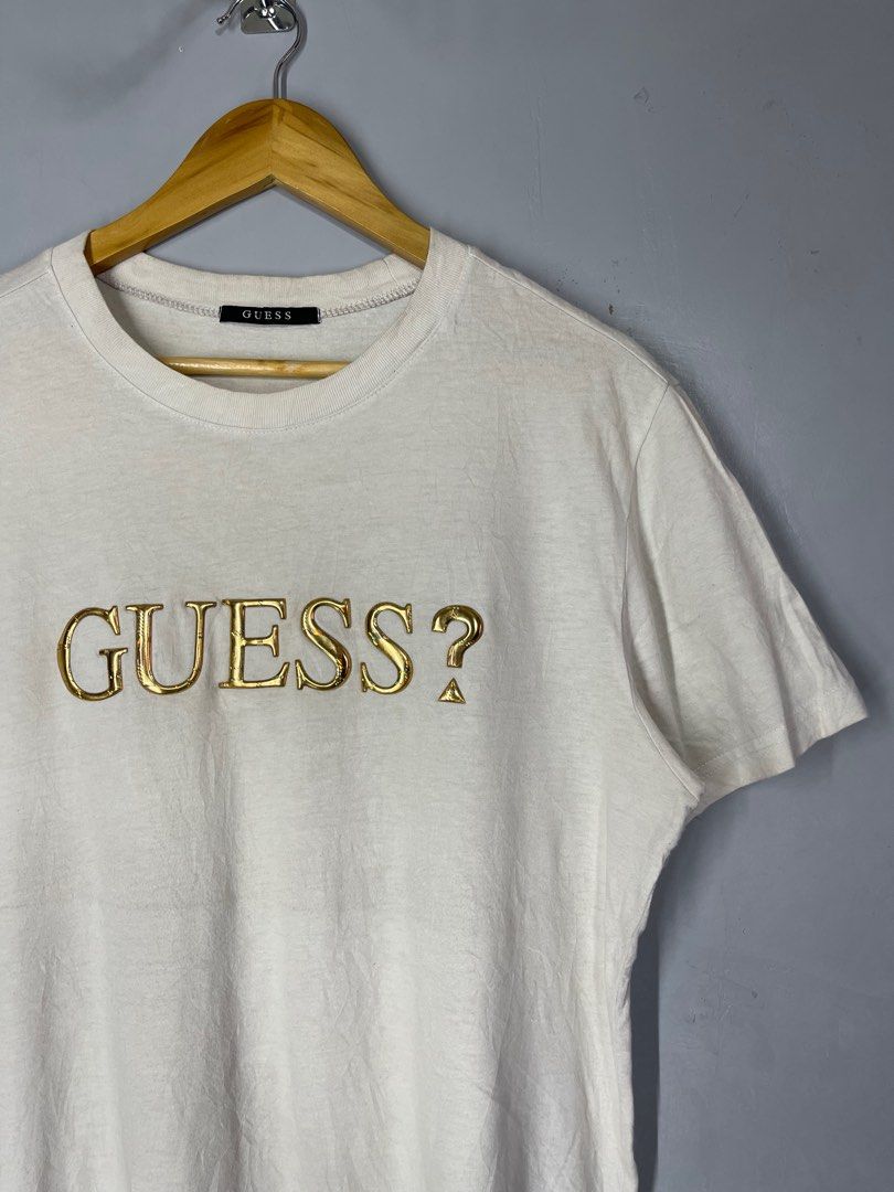 Guess t shirt gold new arrivals