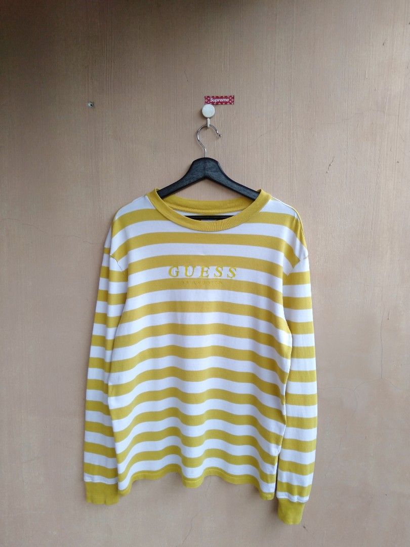Guess yellow long sleeve shop