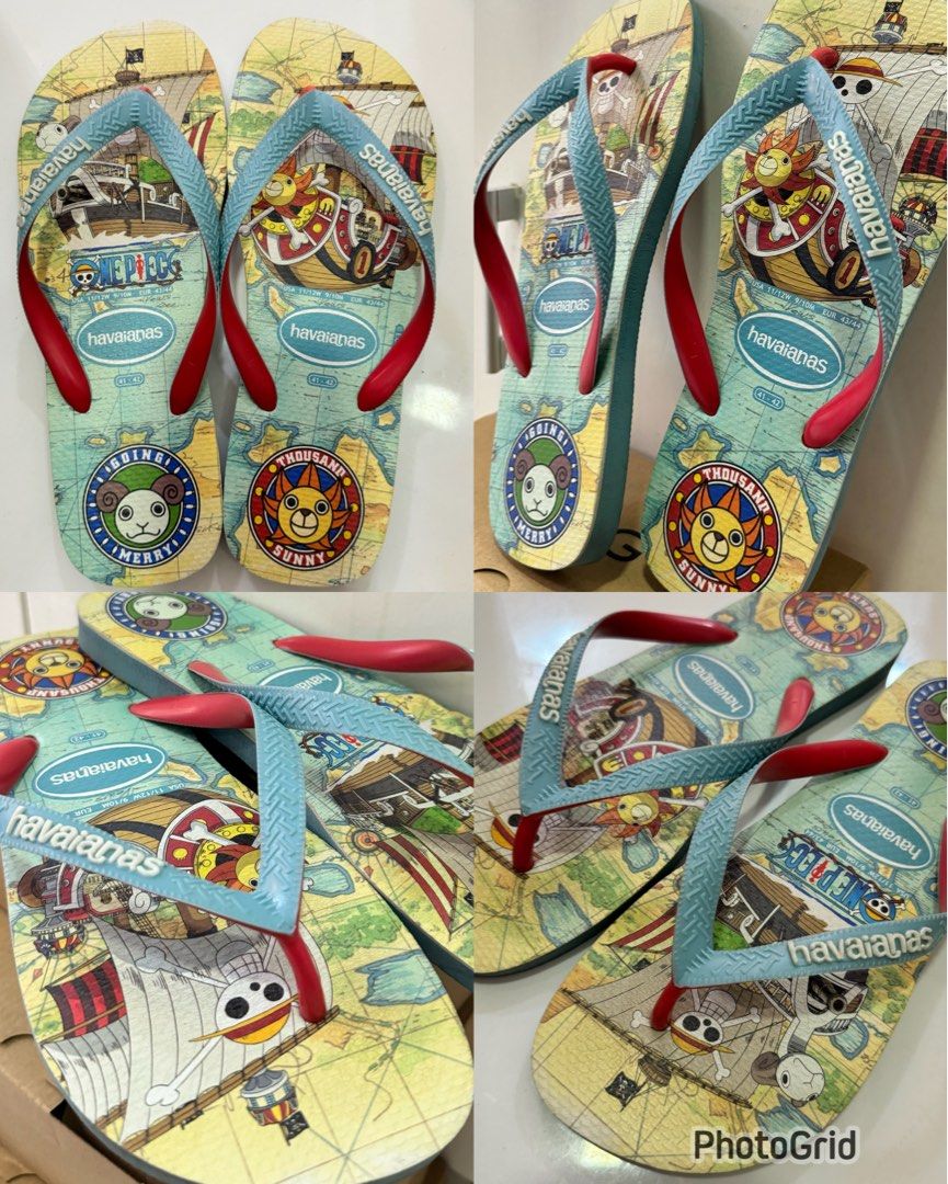 HAVAIANAS MENS ONE PIECE ANIME LIMITED EDITION FLIP FLOPS SIZE 41 42 Men s Fashion Footwear Slippers Slides on Carousell