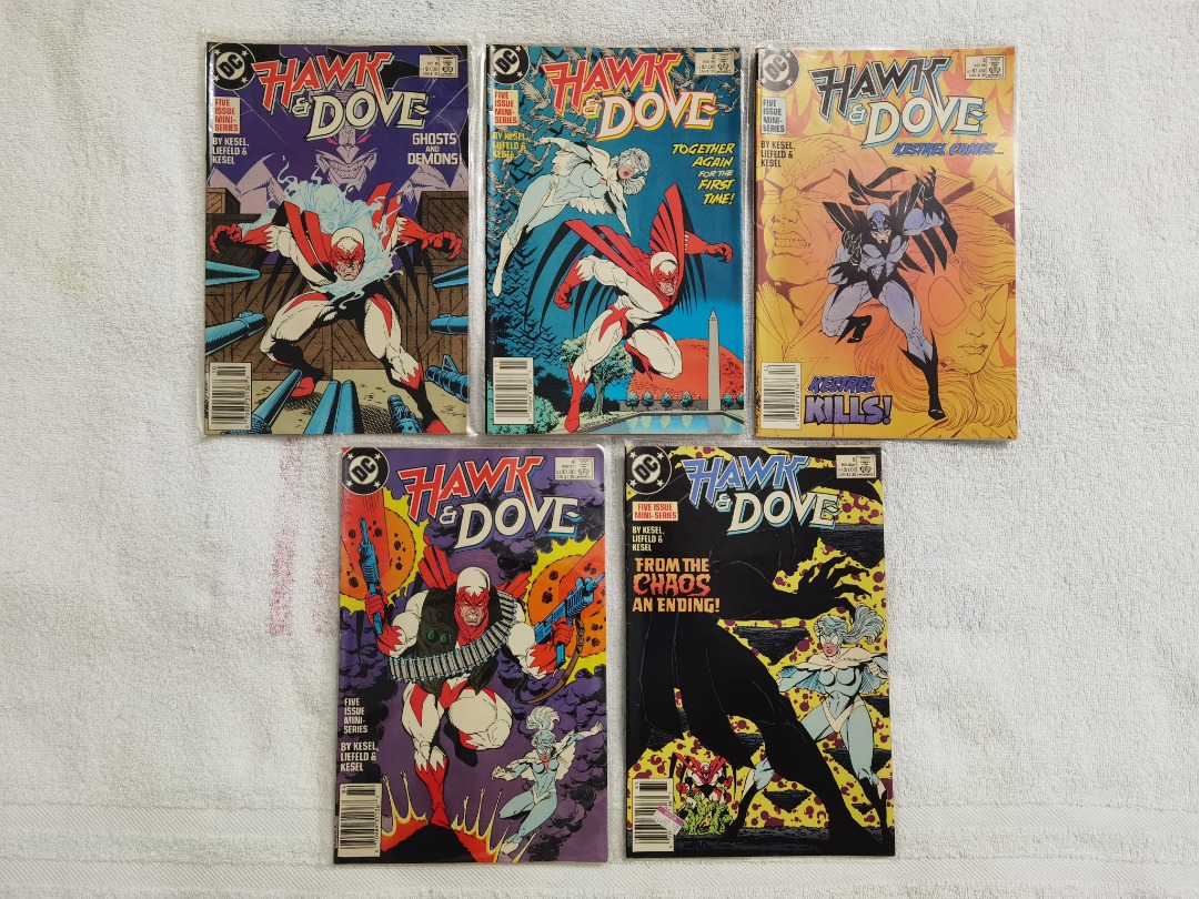 Hawk and Dove (1988) issue 1-5. complete set. **1st appearance of Dove ...