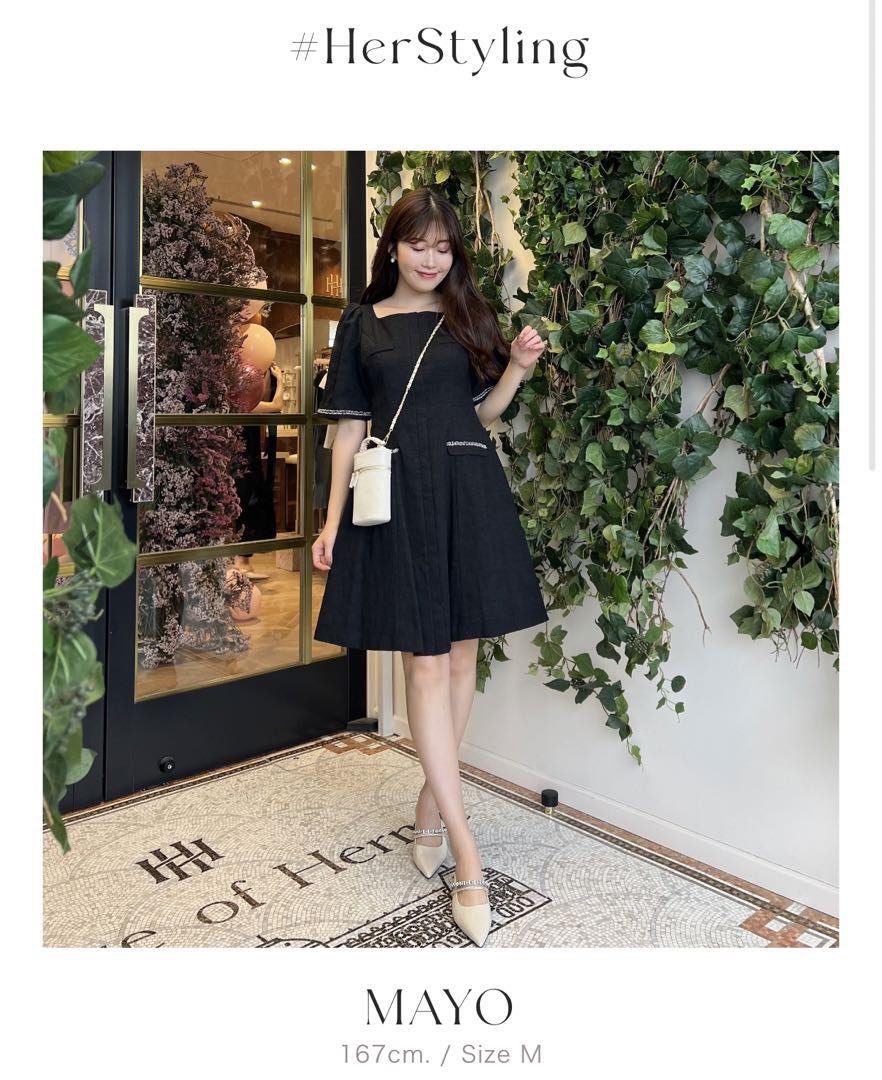 Canal Tweed Mini Dress｜ワンピース