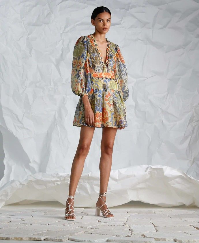 Ixiah Casablanca Linen Silk Mini Dress Women s Fashion Dresses Sets Dresses on Carousell