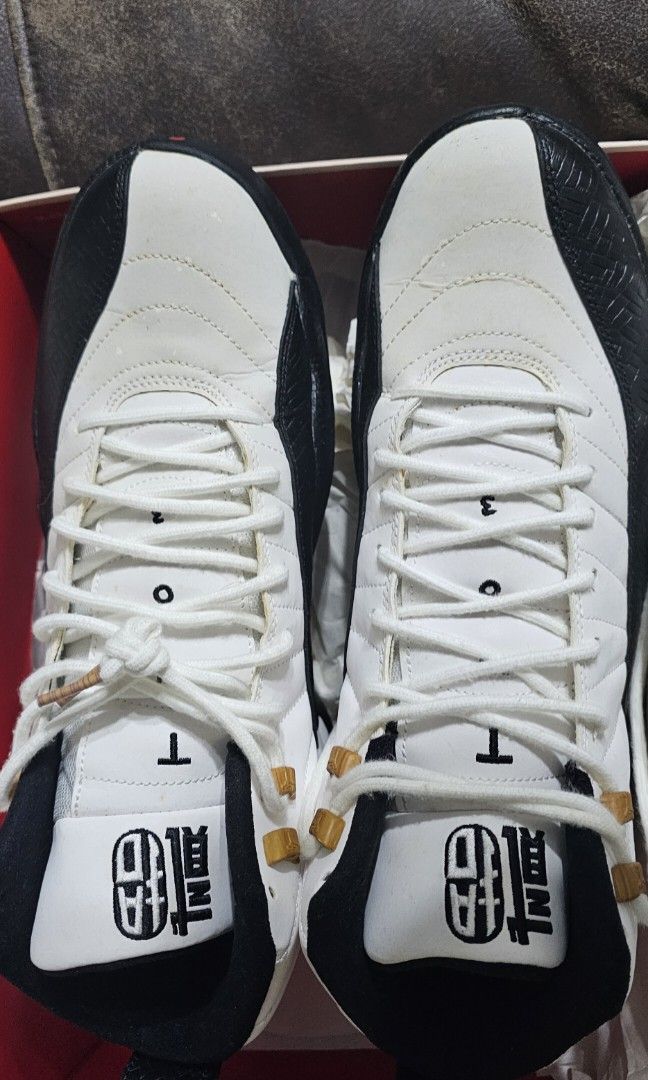 Jordan 12 CNY 2017 sz 11.5 US (Category: Sneakers) located in Manila. Submitted by xtn177 (Listing ID 1314804584, Image 1). Description: Never worn Jordan 12 CNY 2017 sz 11.5 US Fitted only when initially purchased back in 2018 at Titan in Sta. Rosa. Negotiable Issue: the stripe on the side has some degrading (can be seen on the last photo). Can do meet-ups in Taguig or delivered at the buyer's expense..