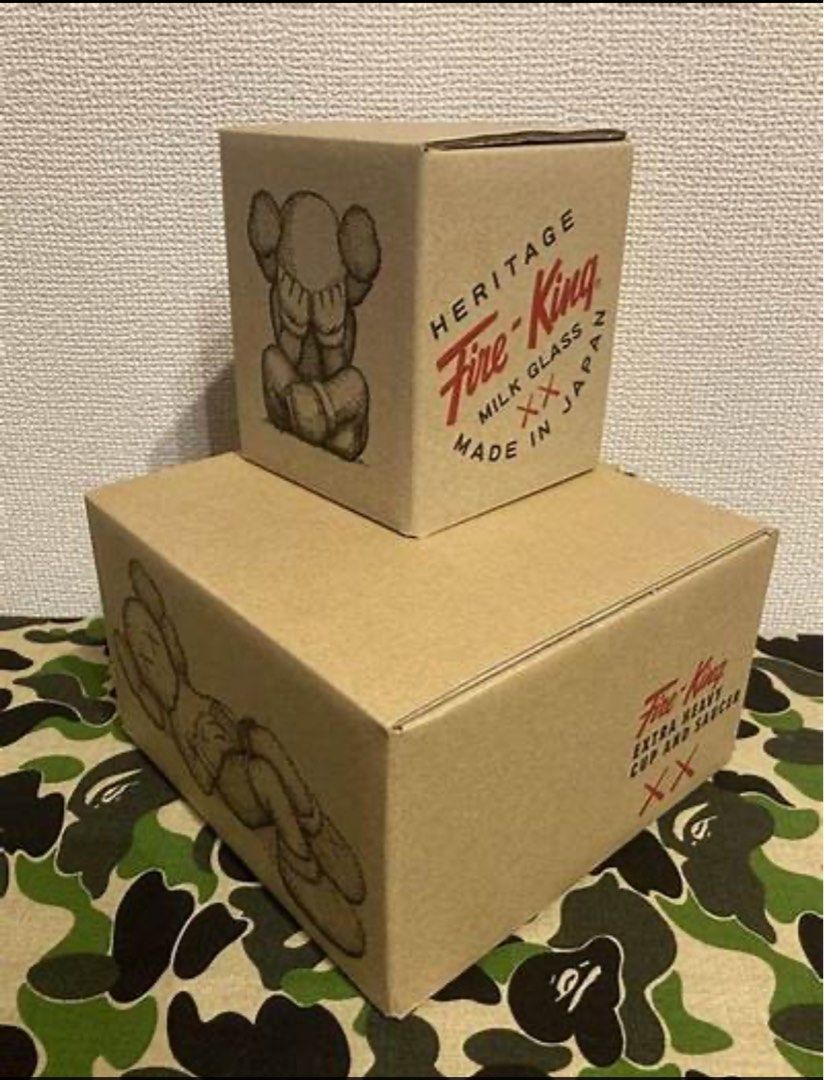 Fire-King - kaws tokyo first 限定スタッキングマグ fire king KAWS TOKYO FIRST スタッキングマグ Fire-King