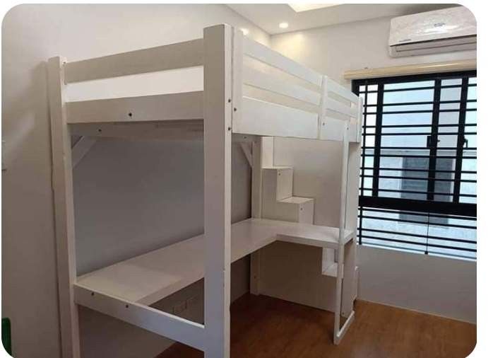 Loft bed with table (Category: Bed Frames & Mattresses) located in Manila. Submitted by jovetph. (Listing ID 1314812088, Image 1). Description: BEDFRAME single Pinewood at plywood MADE TO ORDER ✔101℅ Quality ✔Good For space savings ✔Open for Cuztomized in design/size❤ All sizes are available ✓accepted/Chair/table/kitchen cabinet are ❤ Free delivery at assemble Laguna cavite las pinas paranague other area additional fee service -THANKYOU PO .GODBL