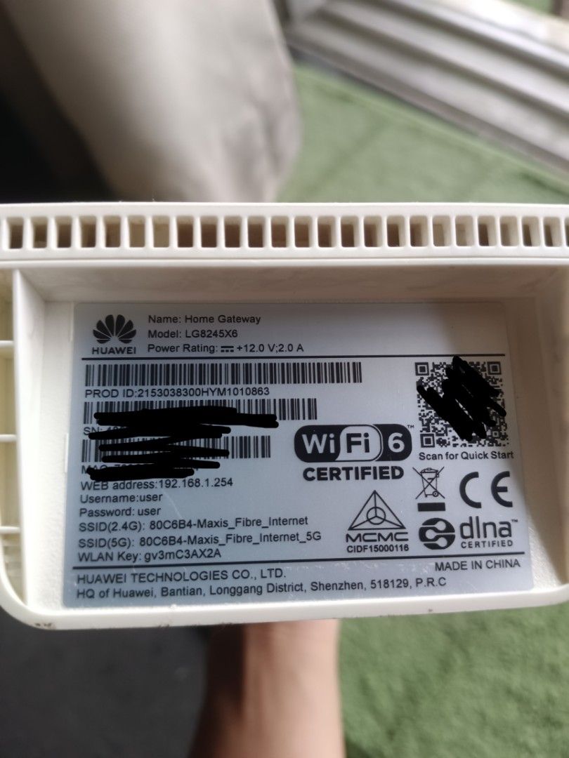 Maxis Huawei gateway router LG82456, Computers & Tech, Parts ...