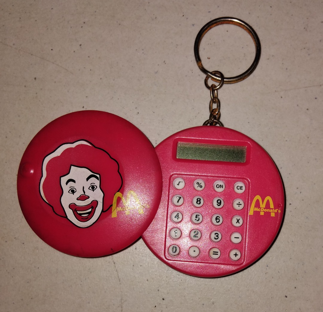 Bundle (5 pieces) McDo's Ronald McDonald Calculator and Ruler Set ...