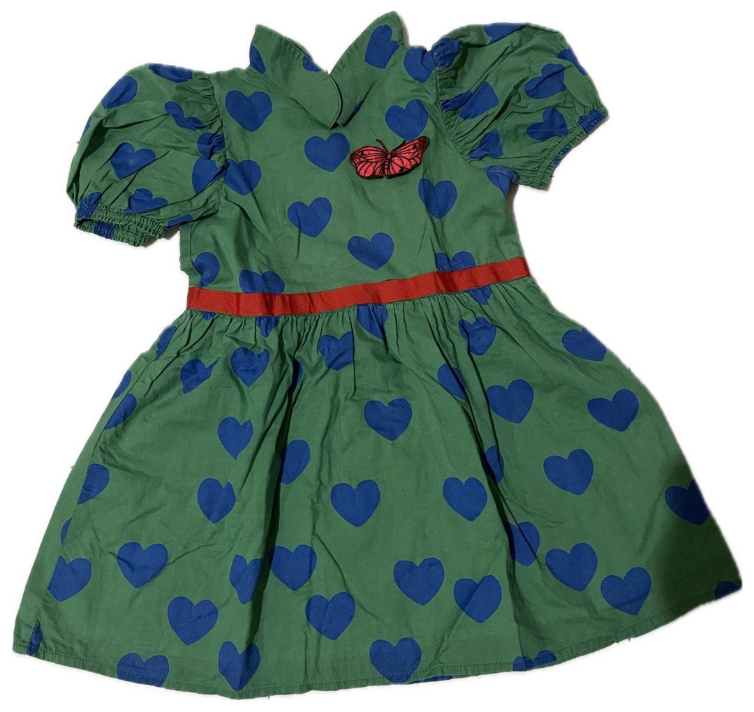 Mini Rodini Hearts Dress, Bayi & Anak, Baju Anak Perempuan, 4 hingga 7  tahun di Carousell