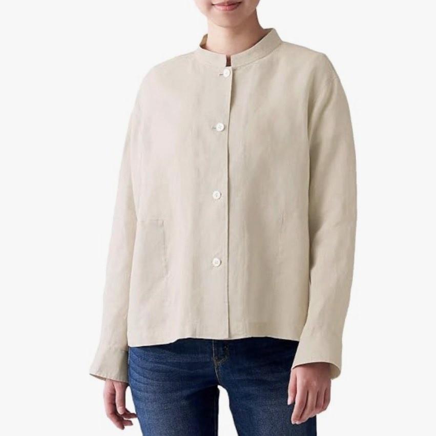 Muji linen cardigan discount