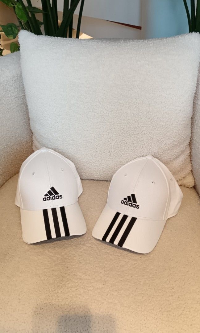 New Adidas authentic 3 strip cotton twill baseball cap. Sports gym outdoor activities golf volleyball basketball cap. Travel. OSFX. Unisex