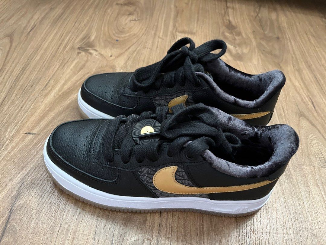 Nike Air Force 1 Black Kids 4.5Y Women US 6