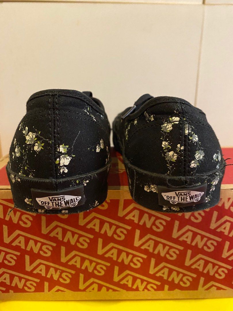 Vans authentic midnight floral top