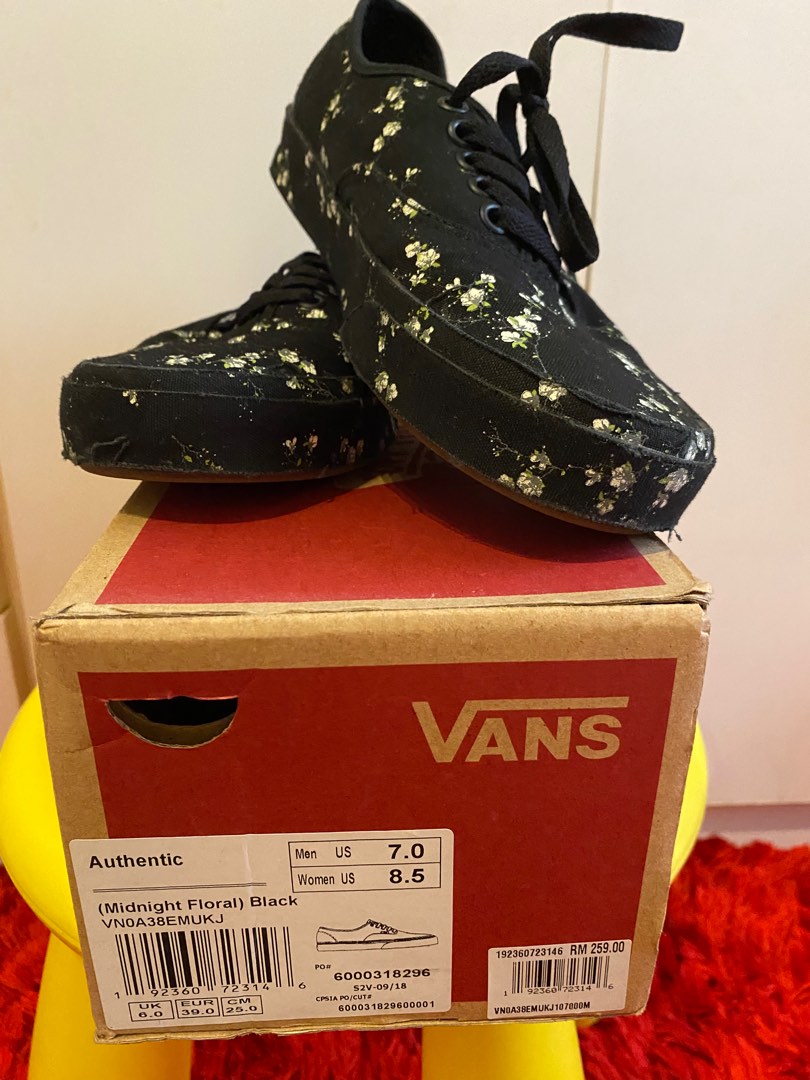 Vans midnight floral on sale