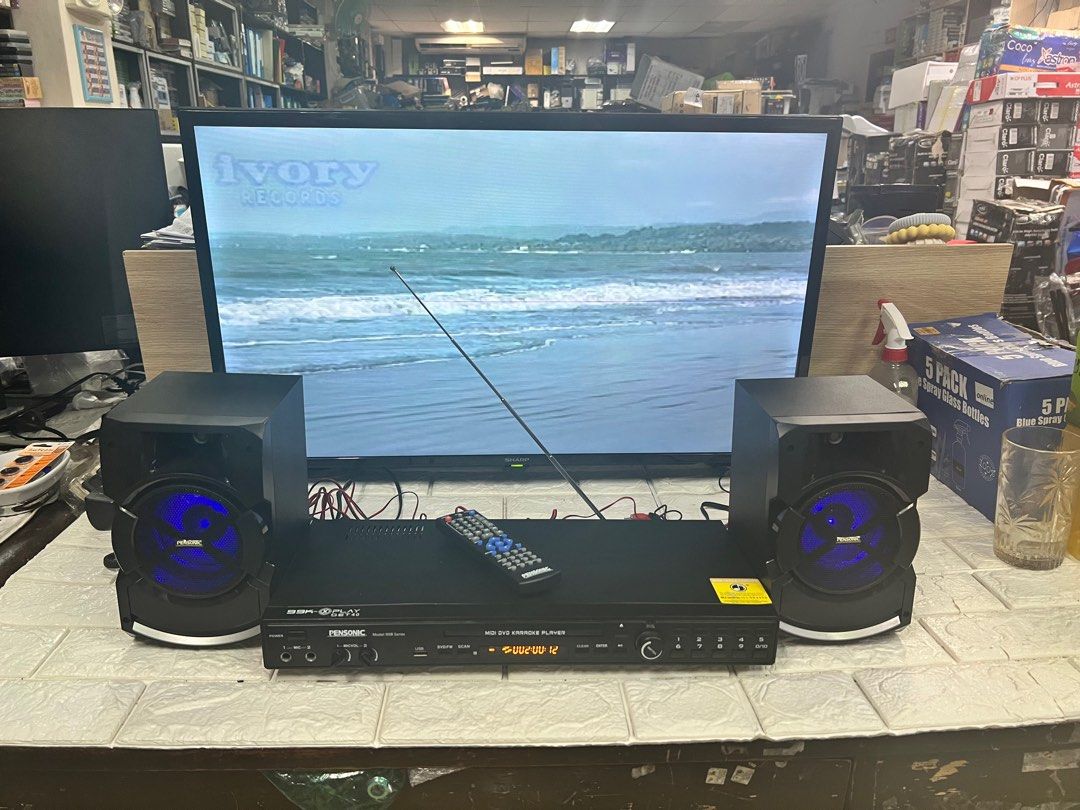 Pensonic 99B Karaoke dvd/usb/mp4 player with amplifier (Category: Portable Audio Accessories) located in Pasay City. Submitted by meostore (Listing ID 1314794736, Image 1). Description: .