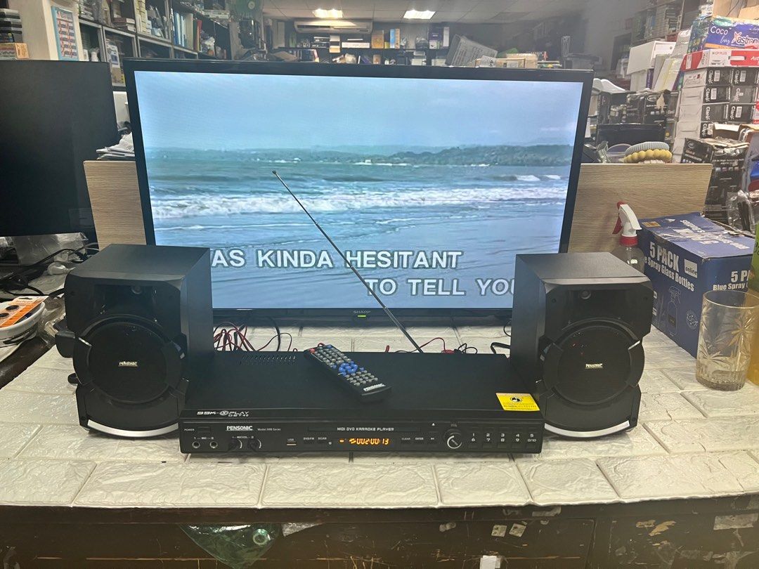 Pensonic 99B Karaoke dvd/usb/mp4 player with amplifier (Category: Portable Audio Accessories) located in Pasay City. Submitted by meostore (Listing ID 1314794736, Image 2). Description: .