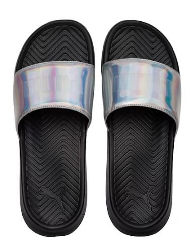 Puma popcat chrome slides discount